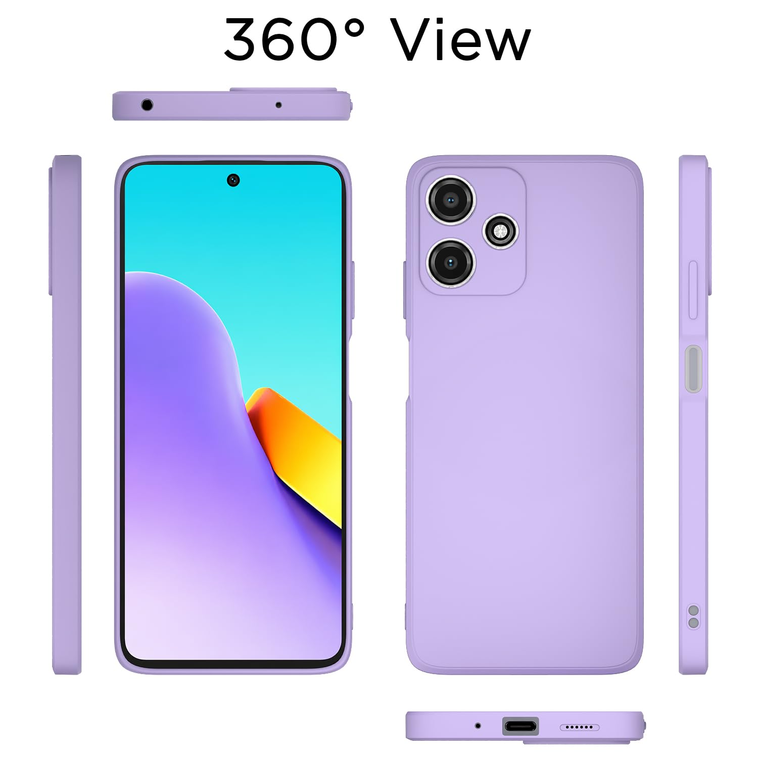 Pikkme purple back cover for Redmi 12 5G – photo 4