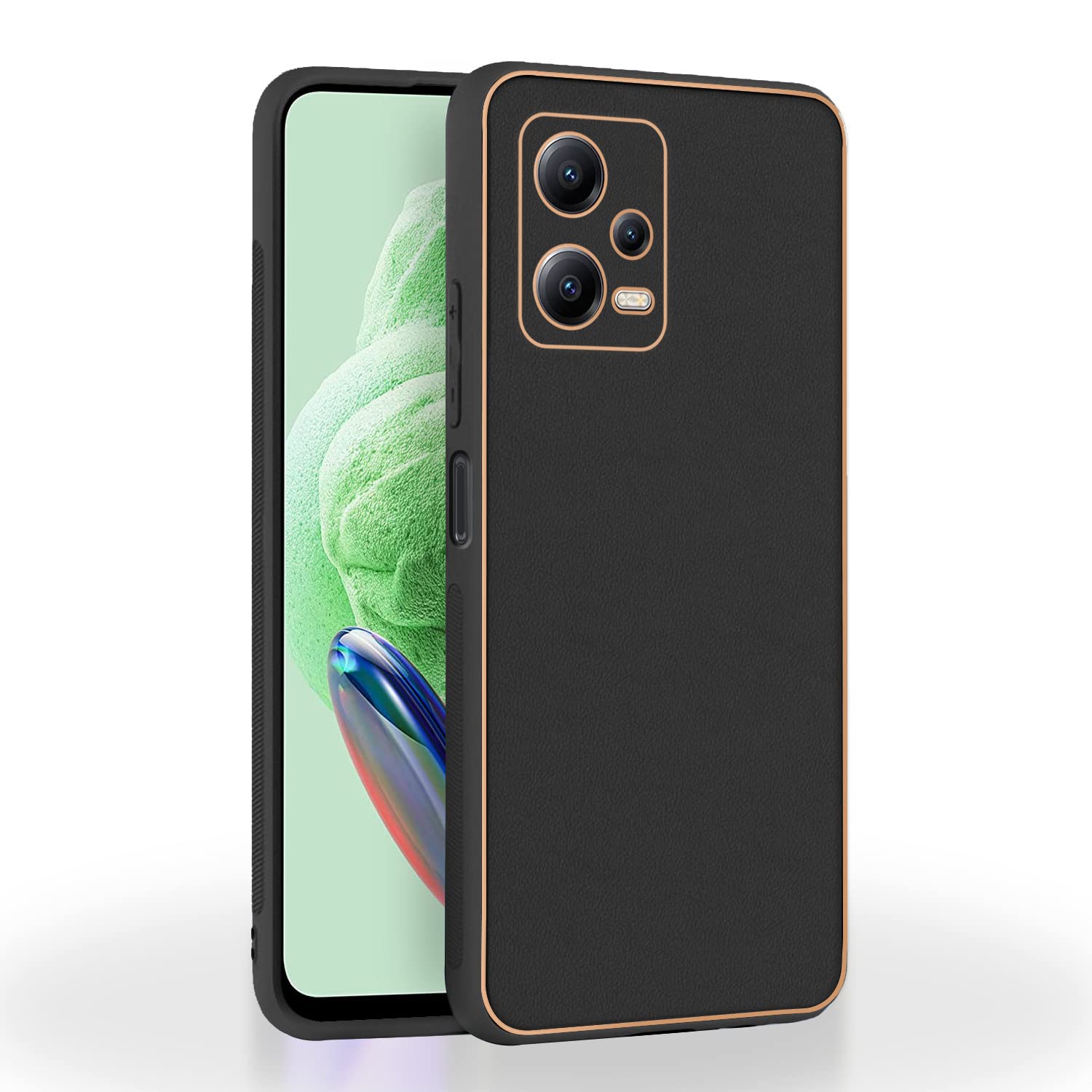 Black Chrome mobile back cover for Redmi Note 12 5G – Pikkme