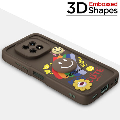 Brown Soft Silicone mobile back cover for Realme C63 5G – Pikkme – photo 3