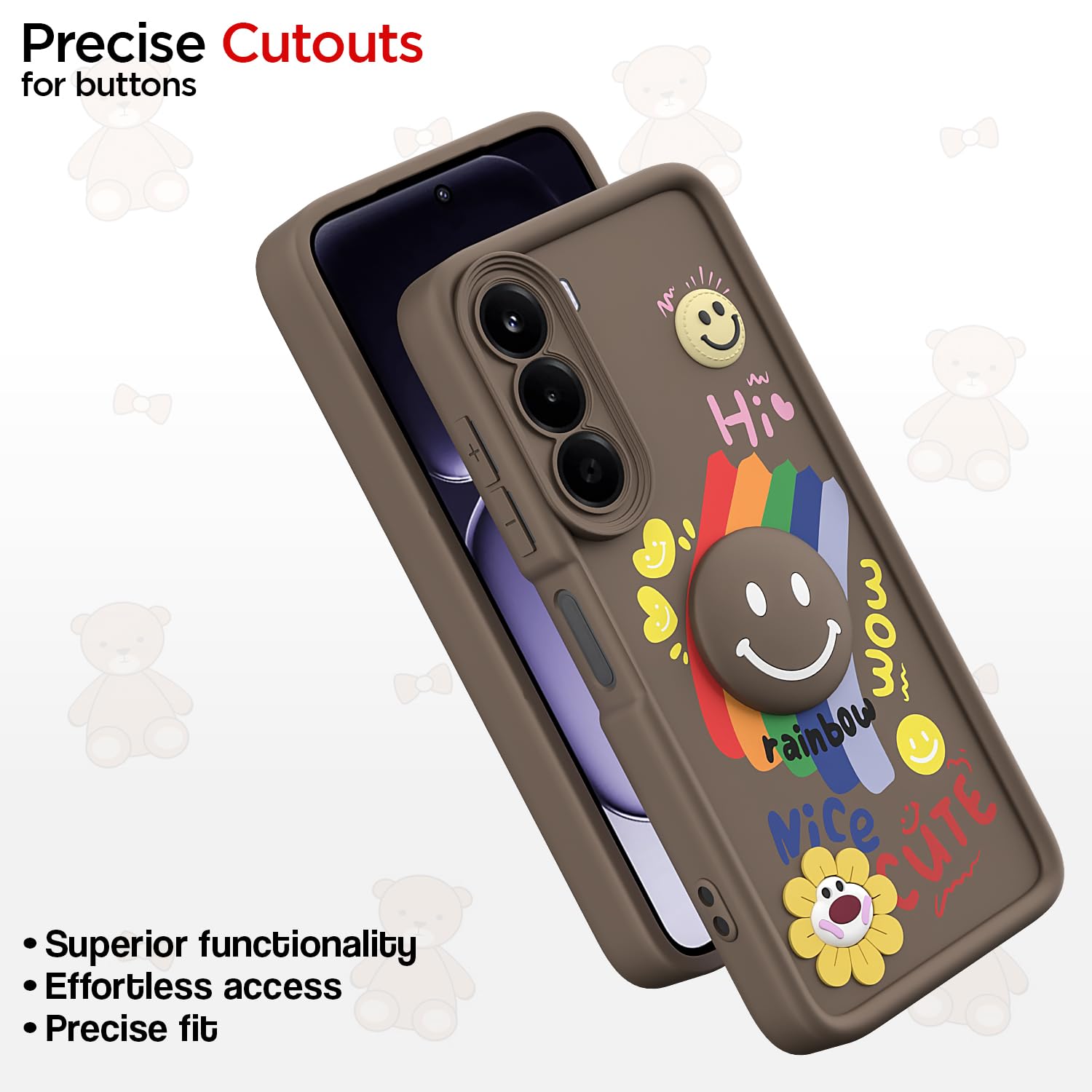OnePlus Nord CE 6 Lite 5G mobile back cover in brown by Pikkme – photo 6