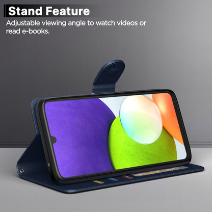 Pikkme blue Vintage wallet flip cover for Samsung F42/A22 5G – photo 3