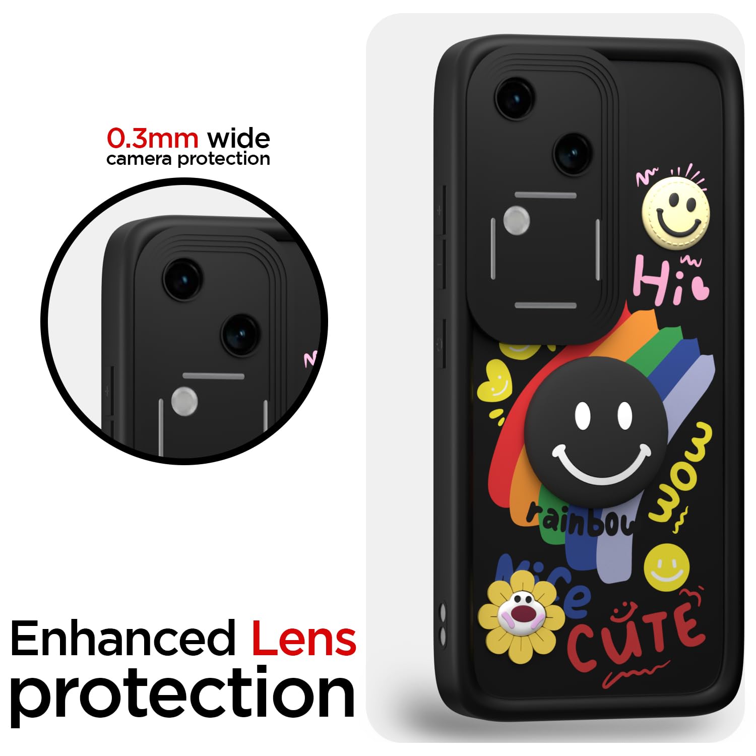 Vivo V30/V30 Pro 5G Soft Silicone phone cover in black by Pikkme – photo 5
