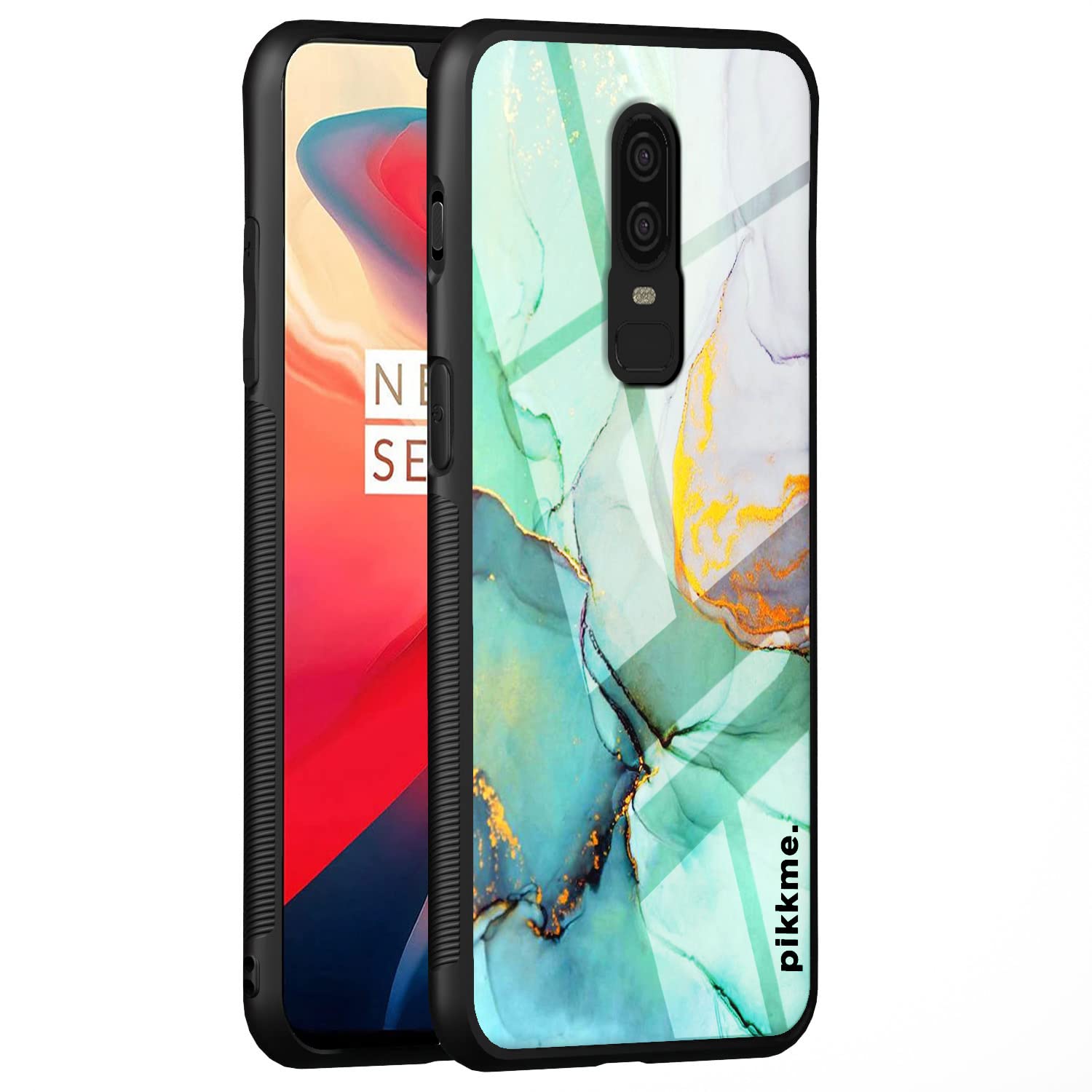 Pikkme Hybrid mobile back cover for OnePlus 6