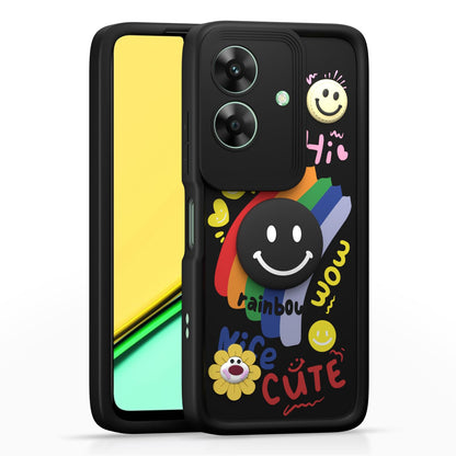 Realme Narzo N61/C61 4G Soft Silicone phone cover in black by Pikkme