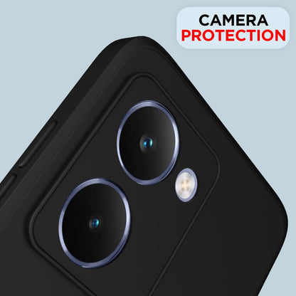 Pikkme Realme P3 Ultra 5G Soft Matte Silicone Shockproof Case (Black)