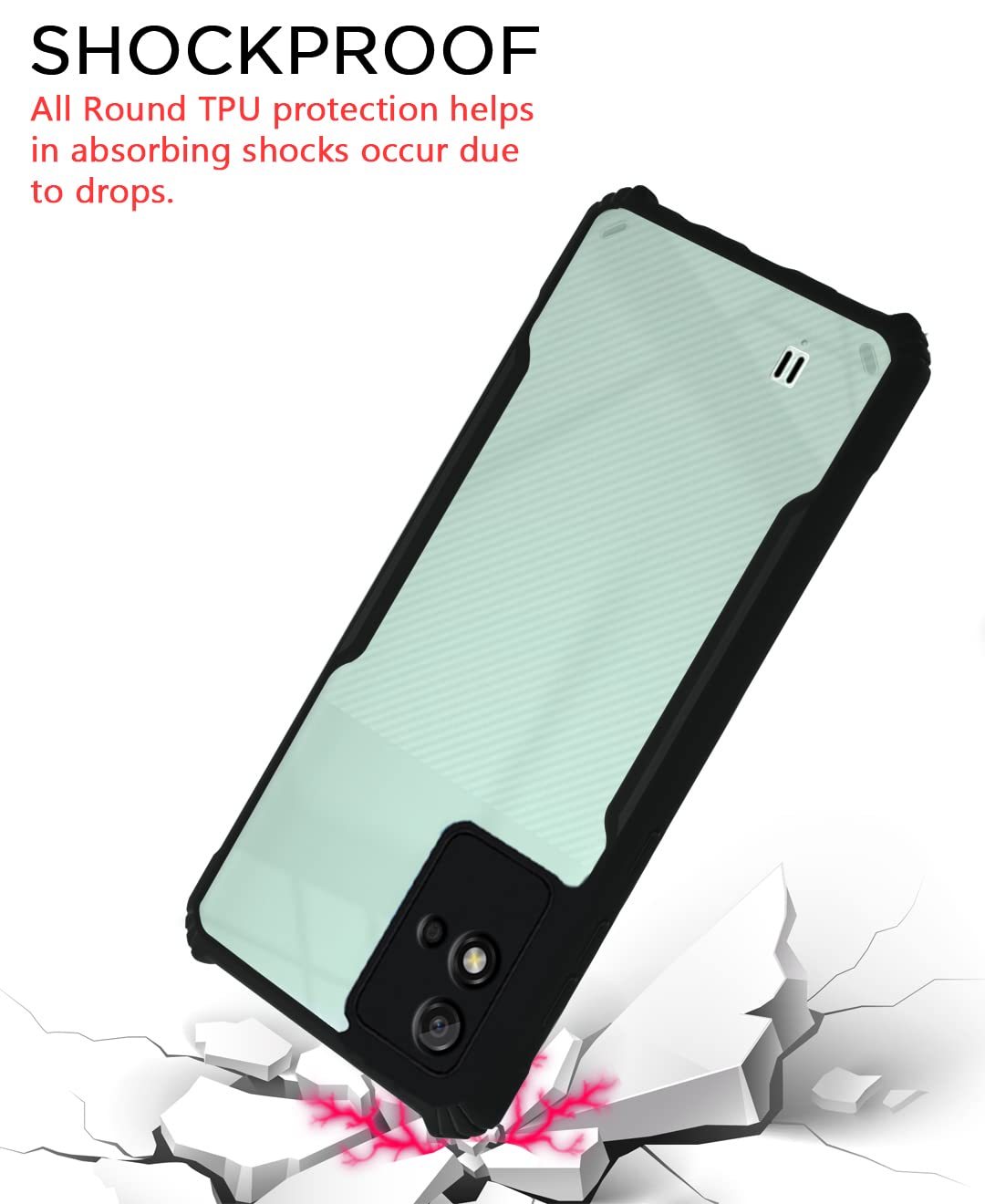 Pikkme black back cover for Realme Narzo 50i – photo 4