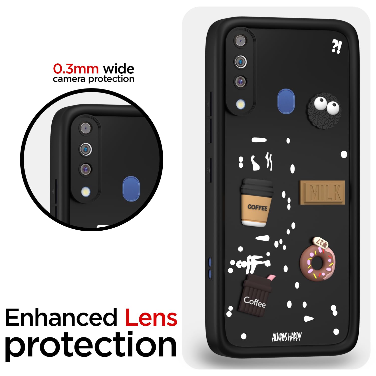 Pikkme Samsung M30/3D black mobile back cover – photo 5