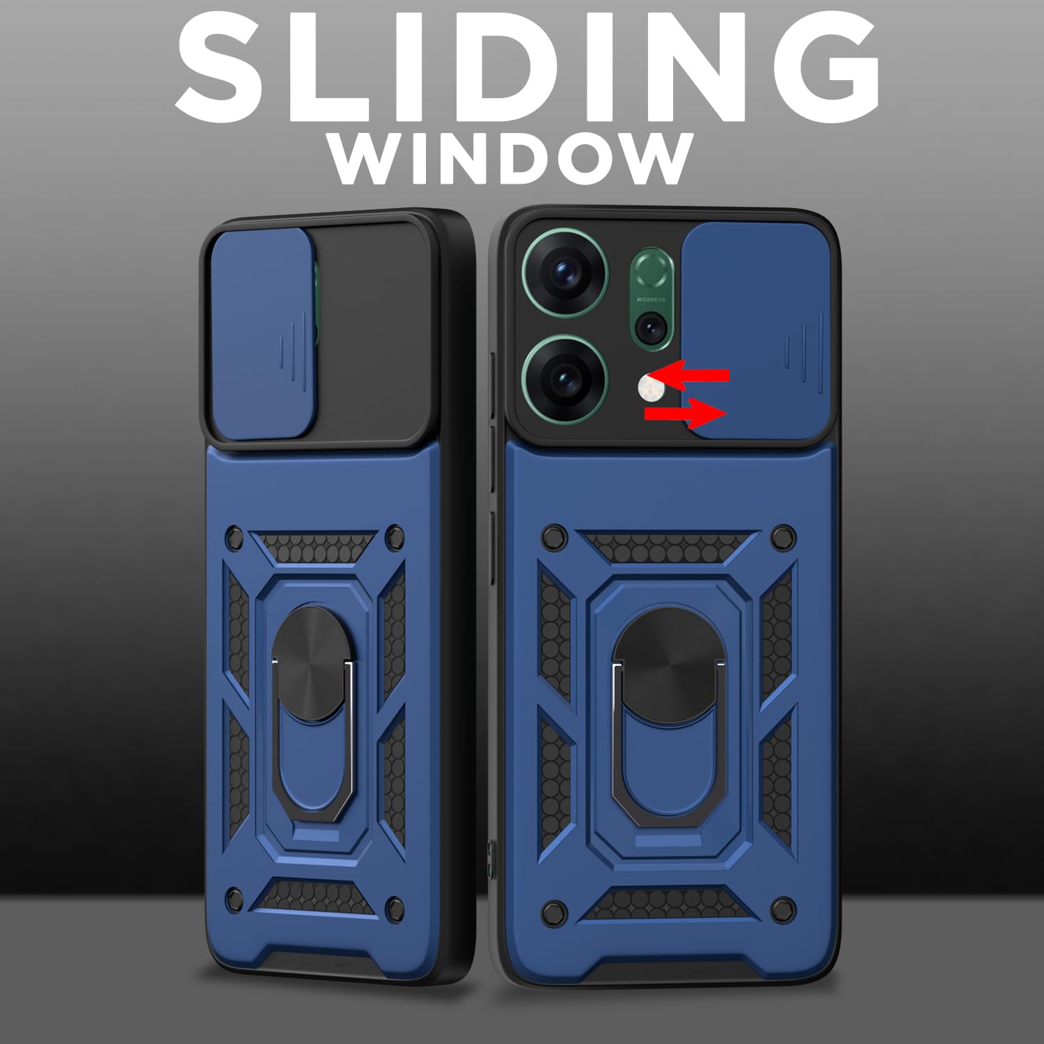Blue D10 Camera Shield mobile cover for Oppo Reno 14 Pro 5G – Pikkme – photo 2