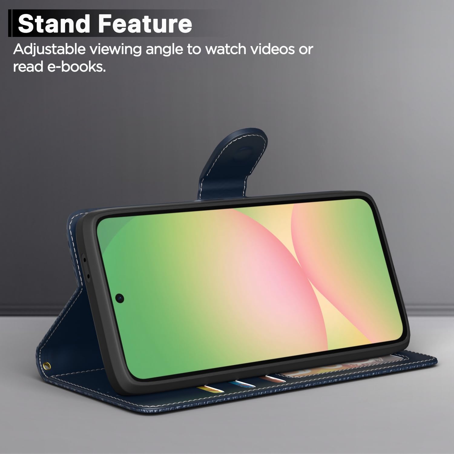 Pikkme Samsung A57 5G Wallet blue flip case – photo 3