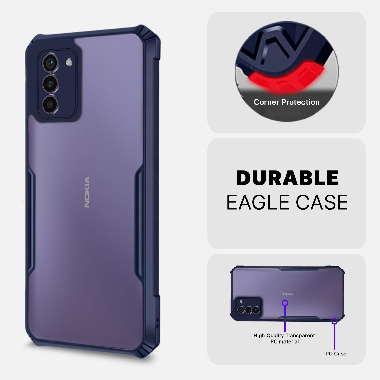 Nokia G42 5G mobile cover in blue by Pikkme – photo 5
