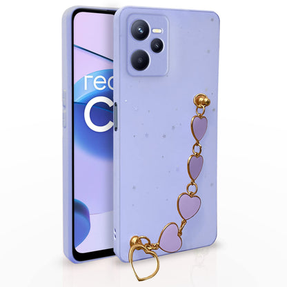 Realme C35 Chain phone cover in purple by Pikkme