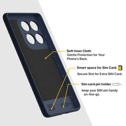 Pikkme Motorola MotoEdge 60 Fusion 5G Gencase Back cover (Blue)