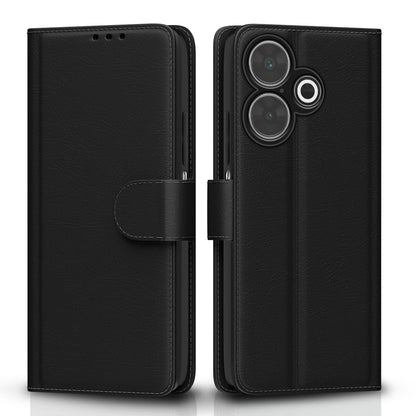 Redmi 13/Poco M6 Plus 5G Wallet mobile flip cover in black by Pikkme