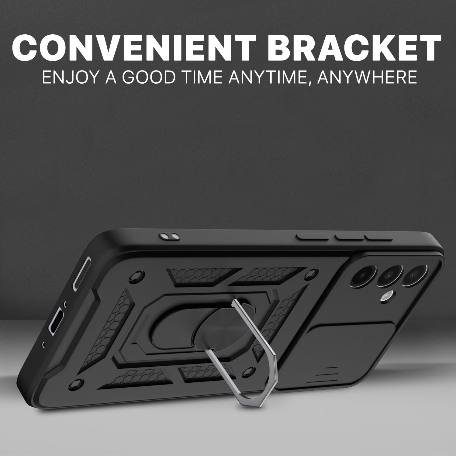 Pikkme black D10 Camera Shield mobile back cover for Samsung A56 5G – photo 3