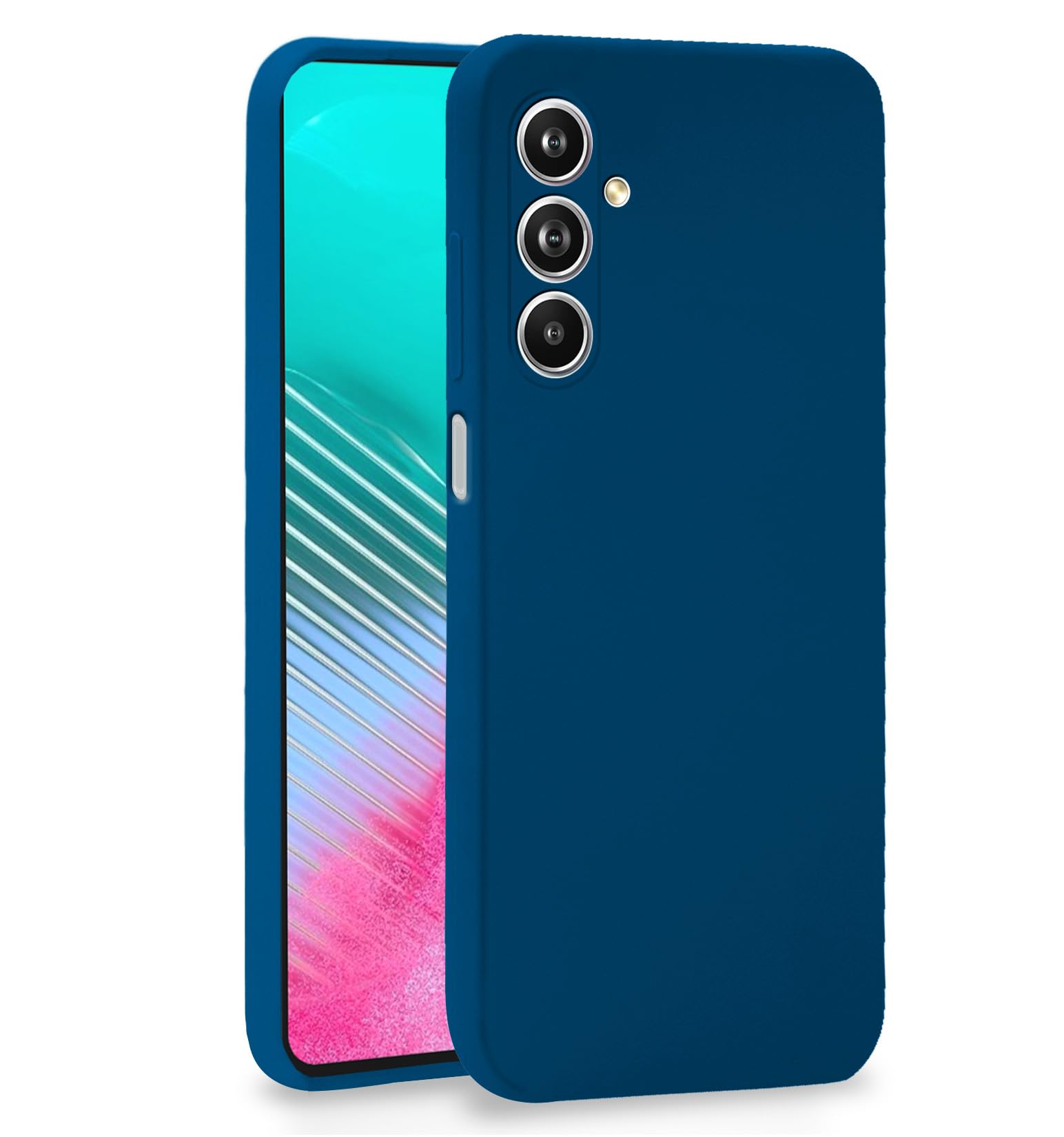 Blue Liquid Silicone mobile cover for Samsung M54/F54 5G – Pikkme