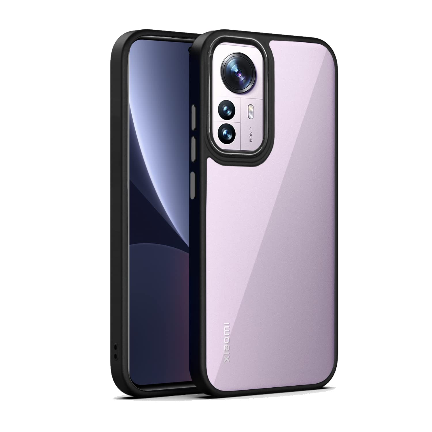 Pikkme black mobile back cover for Mi Xiaomi 12 Pro