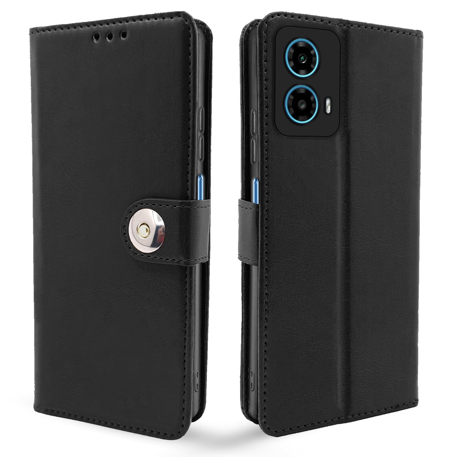 Black flip cover for Moto G34/G45 5G – Pikkme
