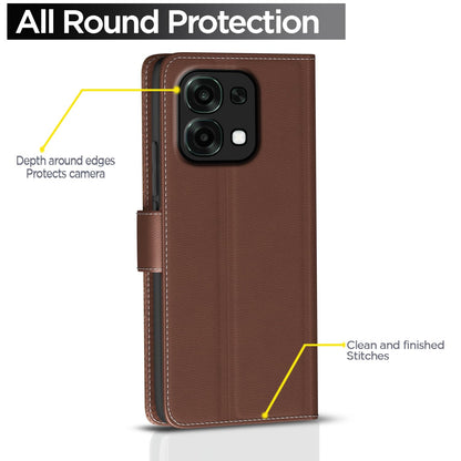 Tan Wallet flip cover for Oppo F31/F33 5G – Pikkme – photo 4
