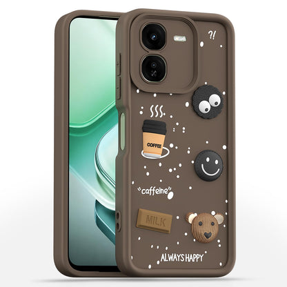 Brown mobile cover for iQOO Z9x 5G/3D – Pikkme