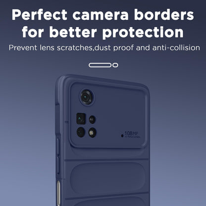 Pikkme Poco X4 Pro 5G Liquid Silicone blue mobile back cover – photo 7