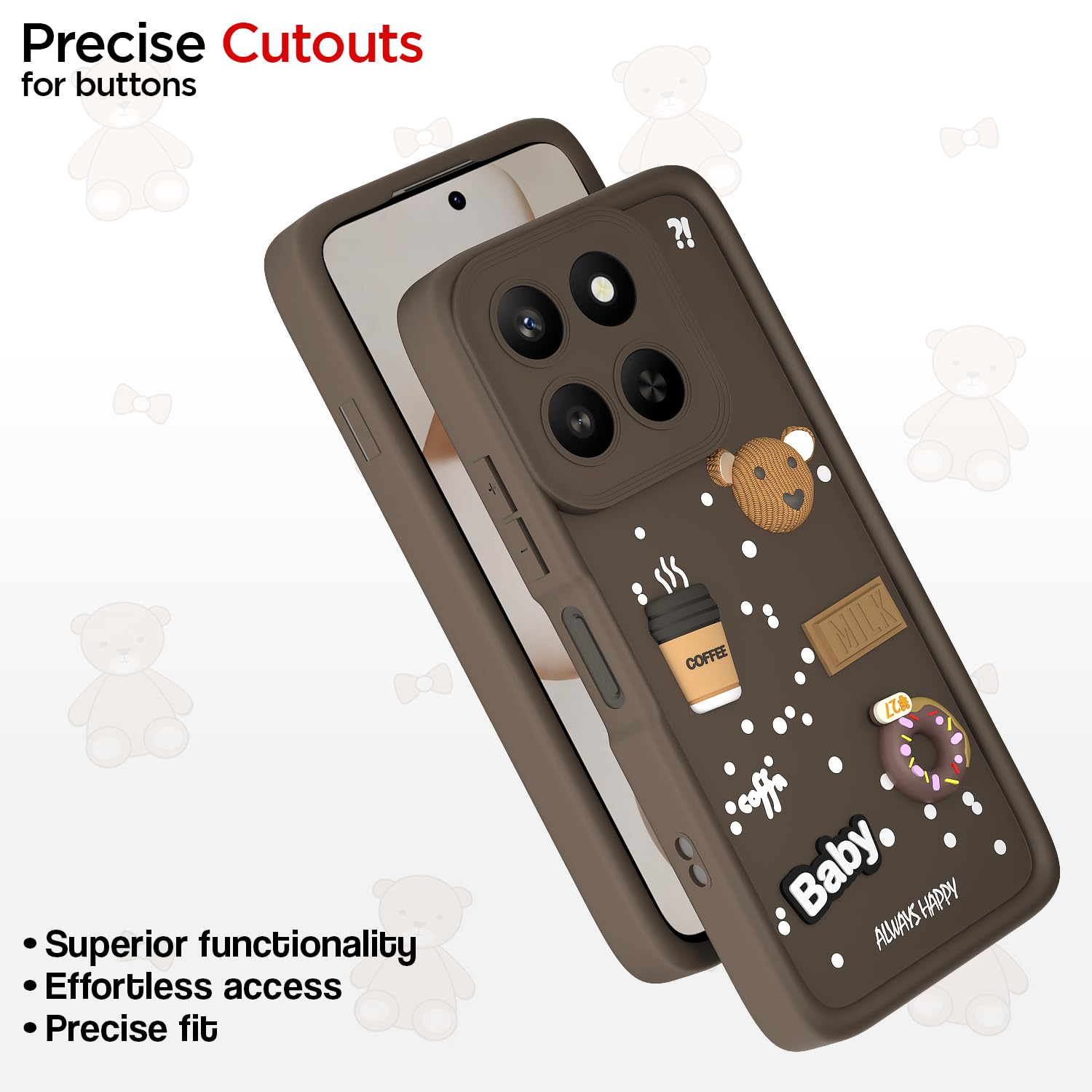 Pikkme brown mobile cover for Honor X7d 5G/3D – photo 6