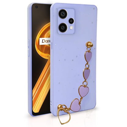 Realme 9 4G/9 Pro Plus 5G Chain phone cover in purple by Pikkme