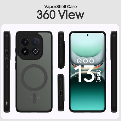 Pikkme black smoke mag-safe phone cover for iQOO 13 5G – photo 2