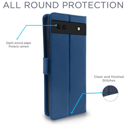 Blue mobile flip cover for Google Pixel 6a – Pikkme – photo 4