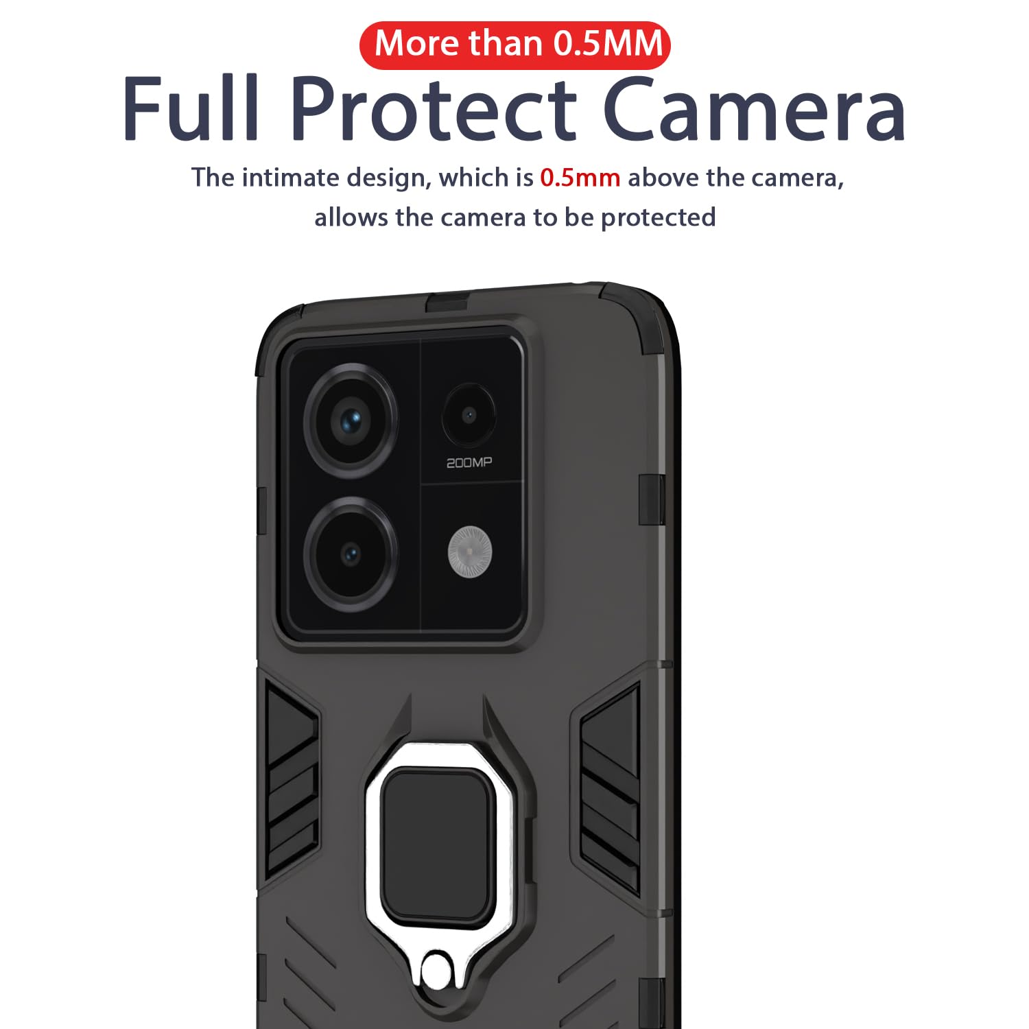 Black phone cover for Redmi Note 13 Pro 5G – Pikkme – photo 7