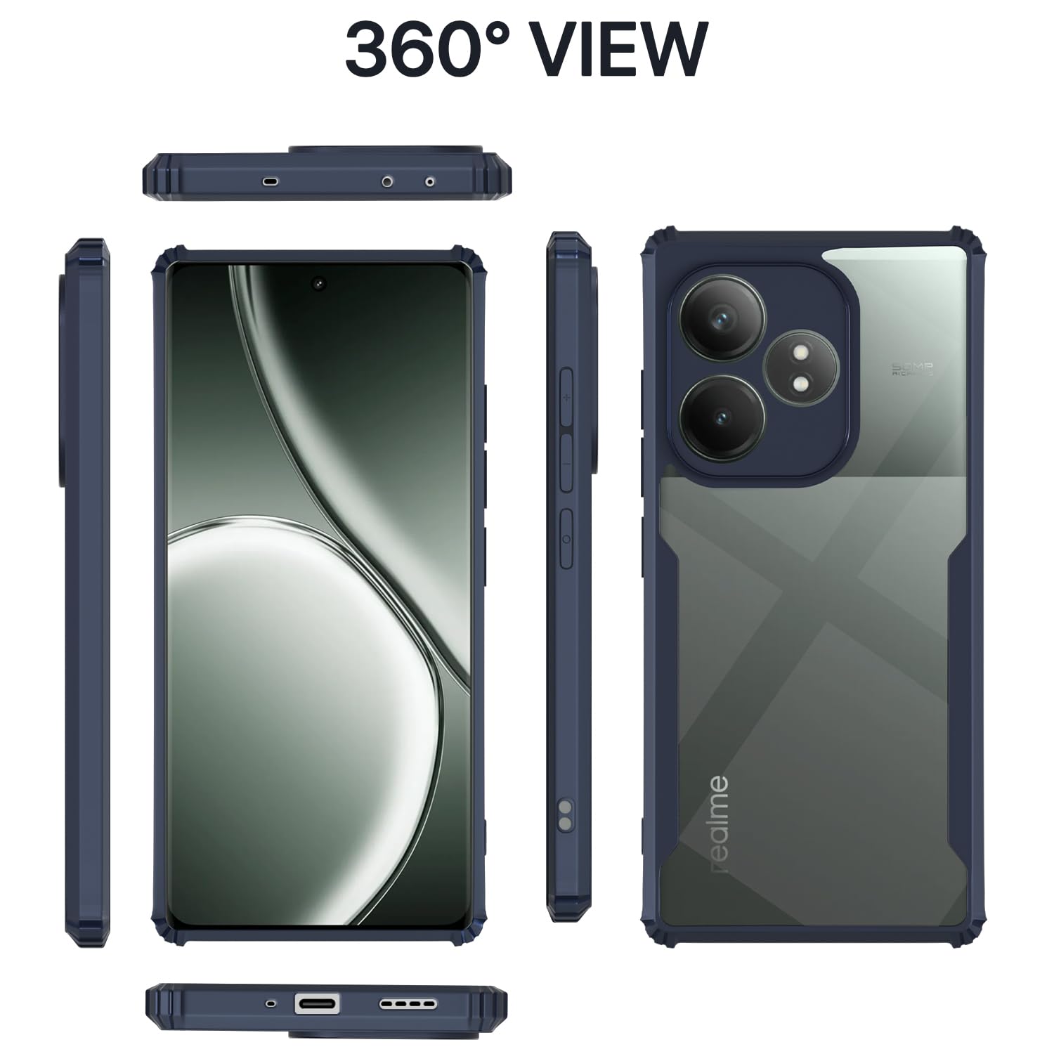 Blue Clear mobile cover for Realme GT 6T 5G – Pikkme – photo 2
