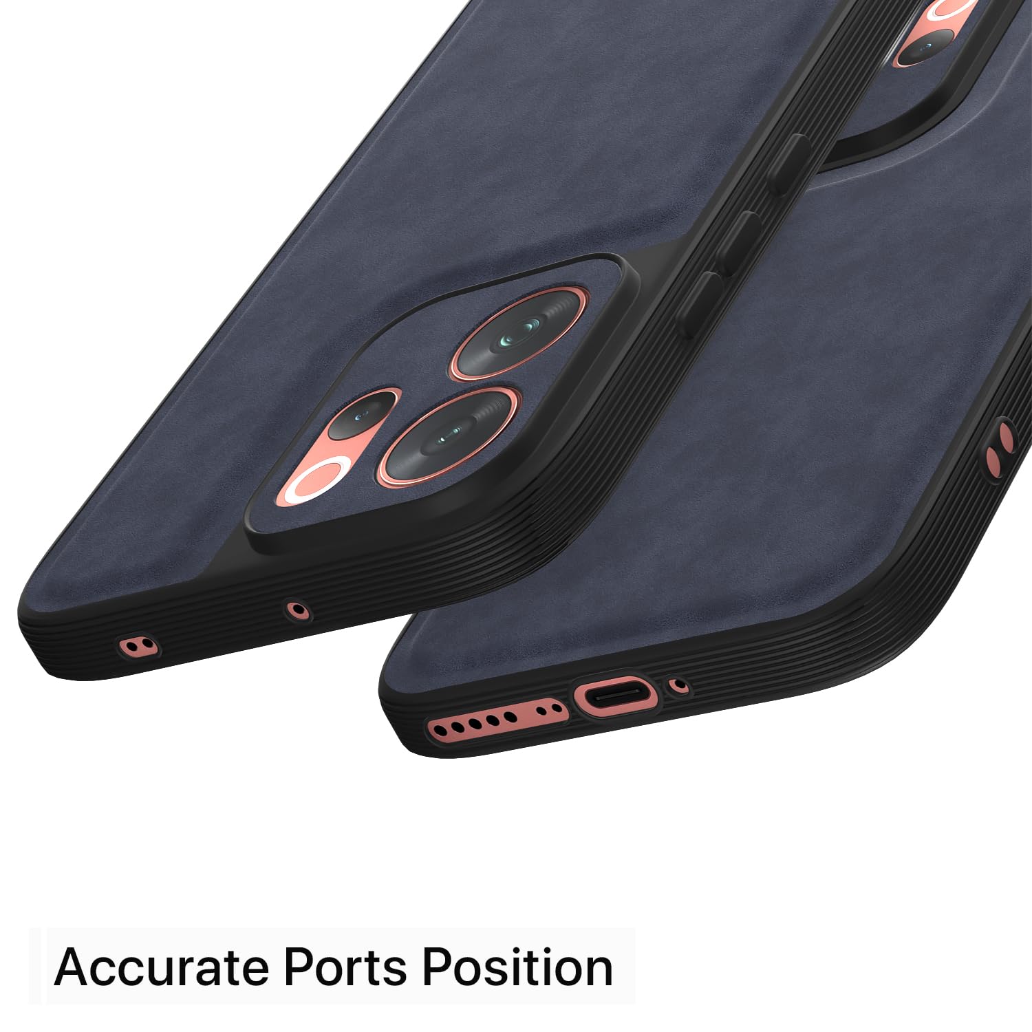 Pikkme Vivo V70 5G Leather blue mobile back cover – photo 4