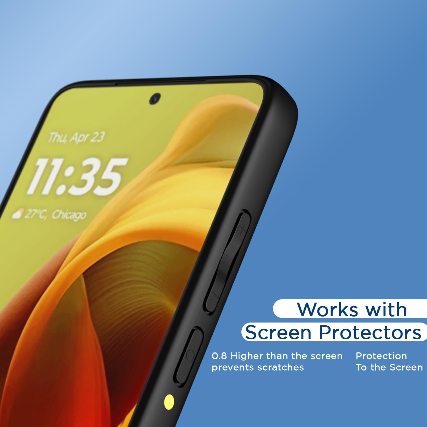 Moto G85 5G back cover in black by Pikkme – photo 7