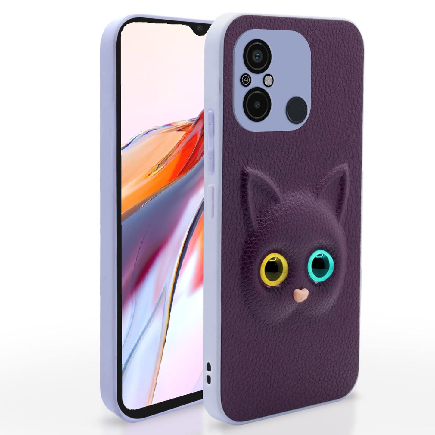 Pikkme Redmi 12c Cat Case | Purple