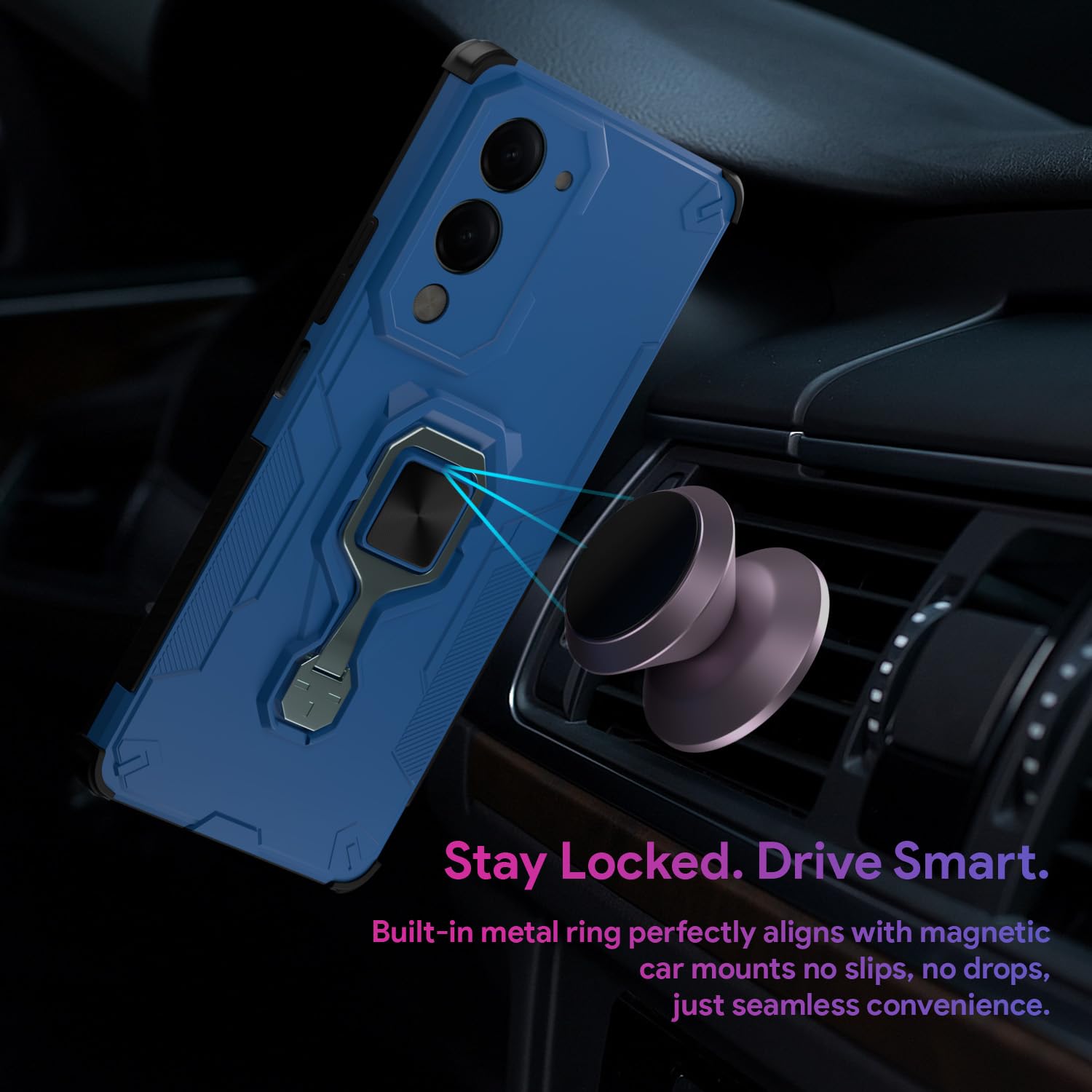 Blue Tough Armor mobile back cover for iQOO Z10 Lite 5G/Vivo T4 Lite 5G/Y19 5G/Y19e/Y04 4G/Y29s 5G – Pikkme – photo 5