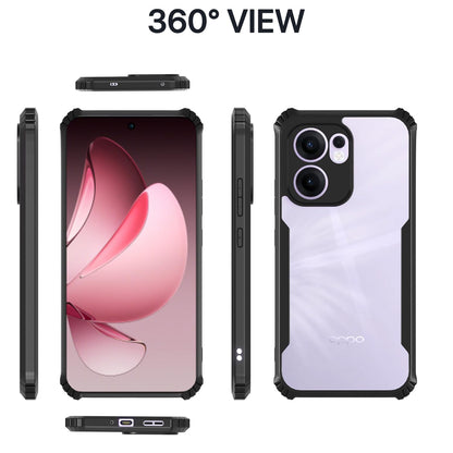 Black Clear mobile back cover for Oppo Reno 13F 5G – Pikkme – photo 3