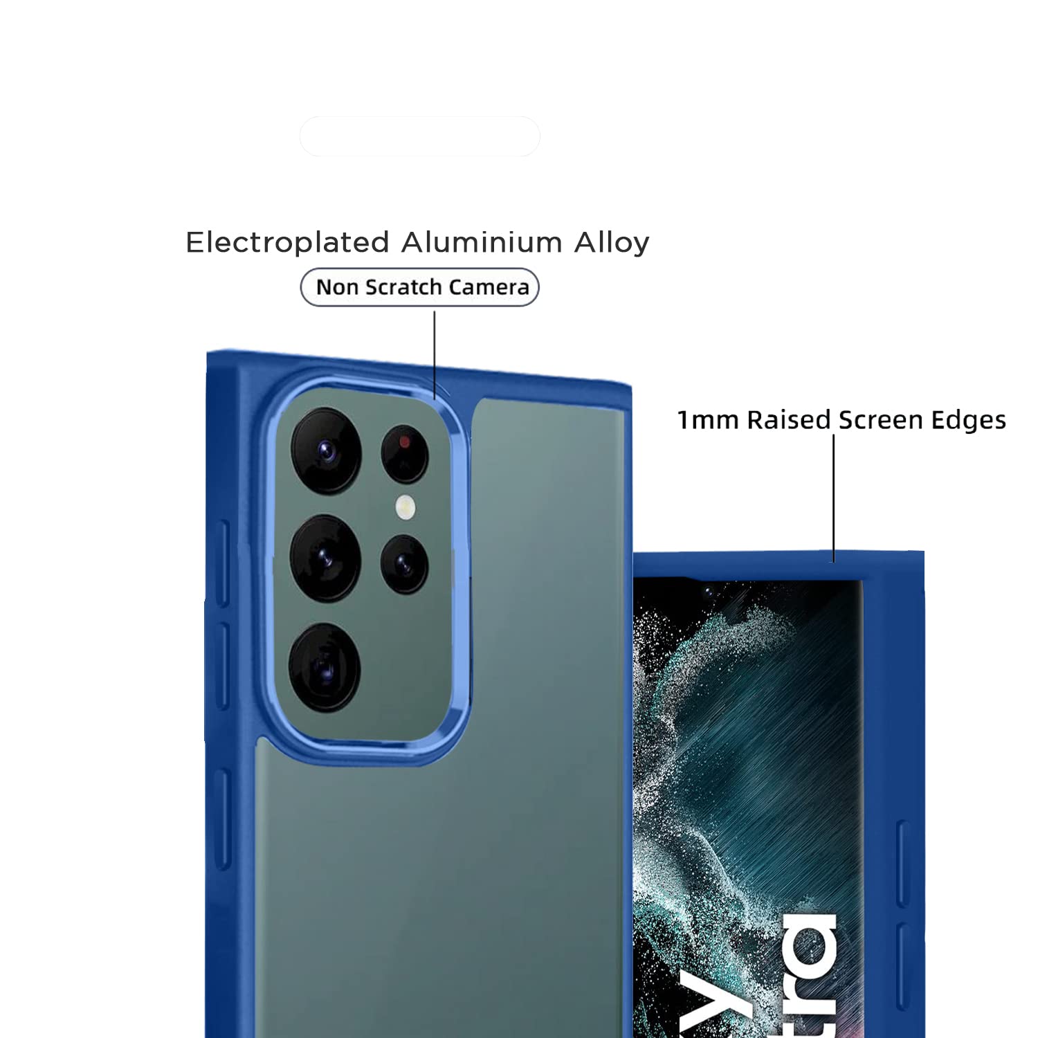 Dark blue mobile back cover for Samsung S22 Ultra – Pikkme – photo 2
