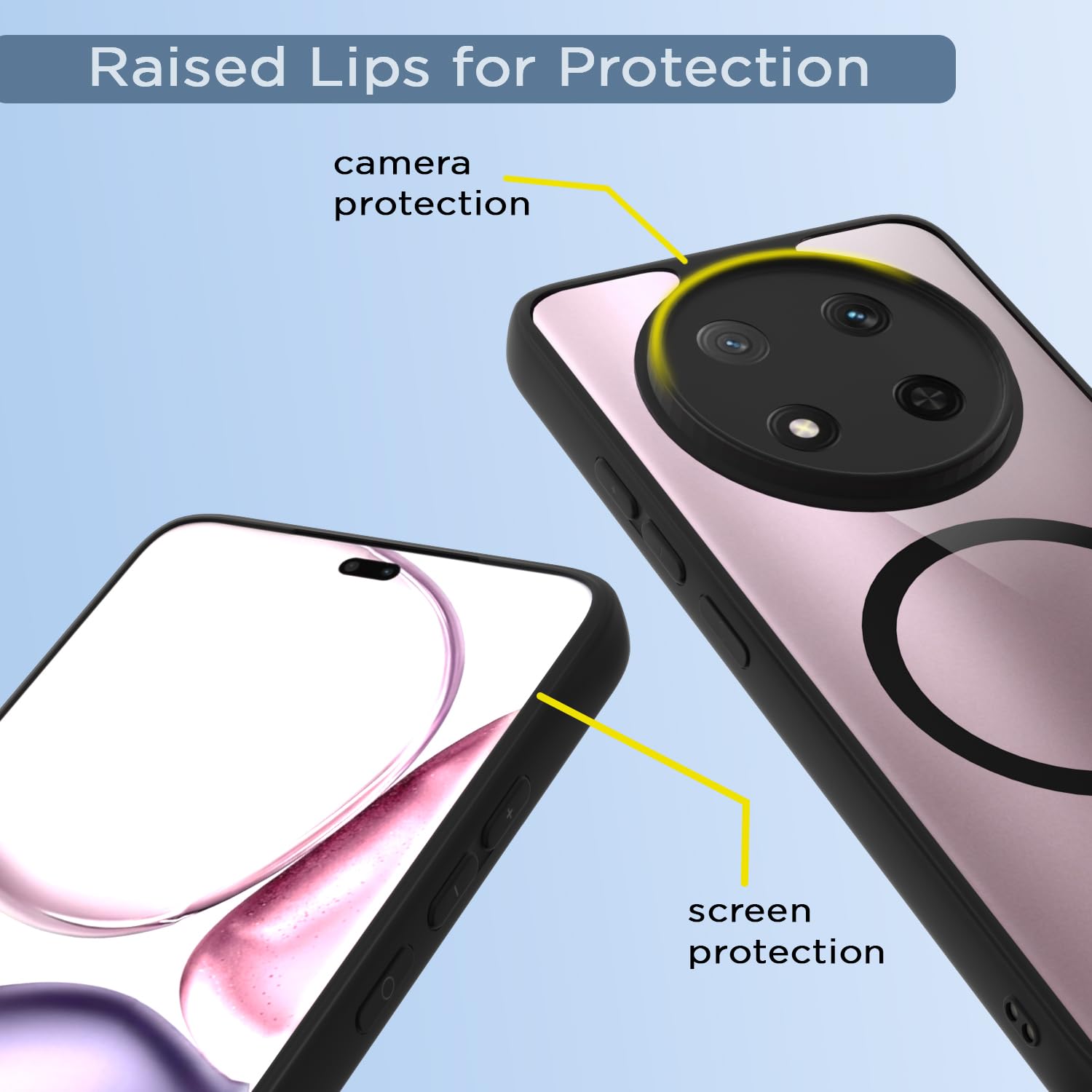 Honor X9C 5G MagSafe mobile cover in black mag-safe by Pikkme – photo 4