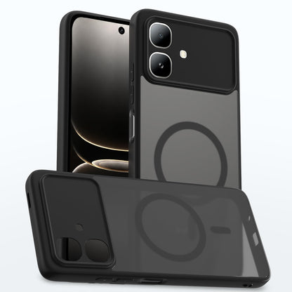 Pikkme black smoke mag-safe phone cover for Infinix Smart 20