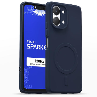Tecno Spark Go 3 MagSafe mobile cover in blue by Pikkme