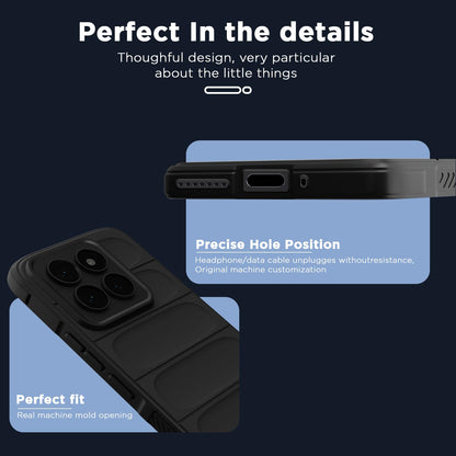 Pikkme Xiaomi 14 Pro 5G ZigZag Back Cover (Black)