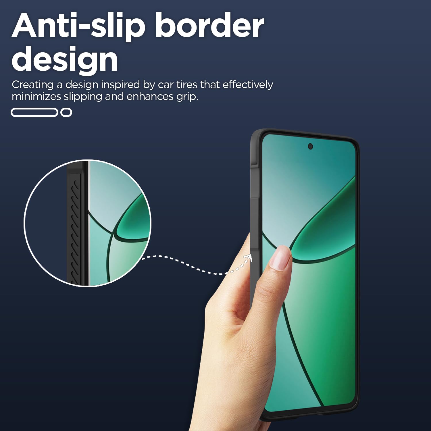 Pikkme Realme 12 Plus/P1/Narzo 70/70 Pro 5G Liquid Silicone black phone cover – photo 3