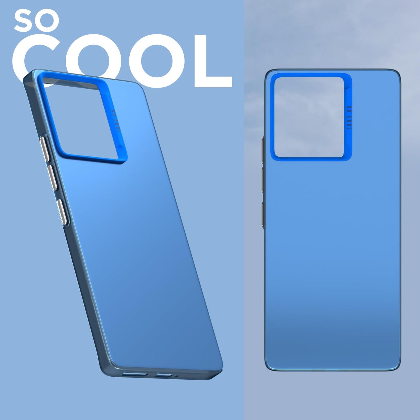 Pikkme Moto Edge 50 Pro 5G So Cool Matte Finish Back Cover (Blue)