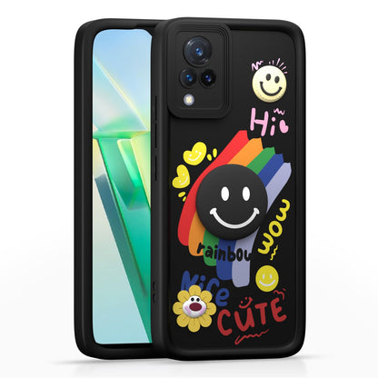 Black mobile cover for Vivo V21 5G – Pikkme