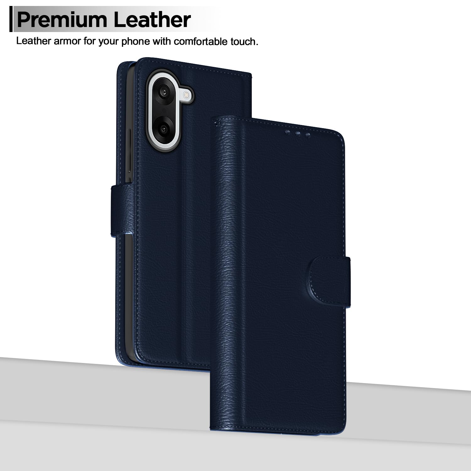 OnePlus Nord Wallet flip case in blue by Pikkme – photo 2