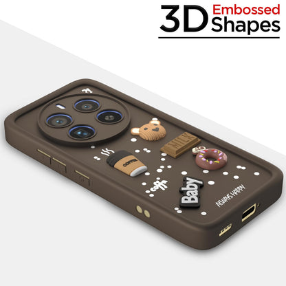 Pikkme Realme 12 Pro/12 Pro Plus 5G Silicone brown back cover – photo 3