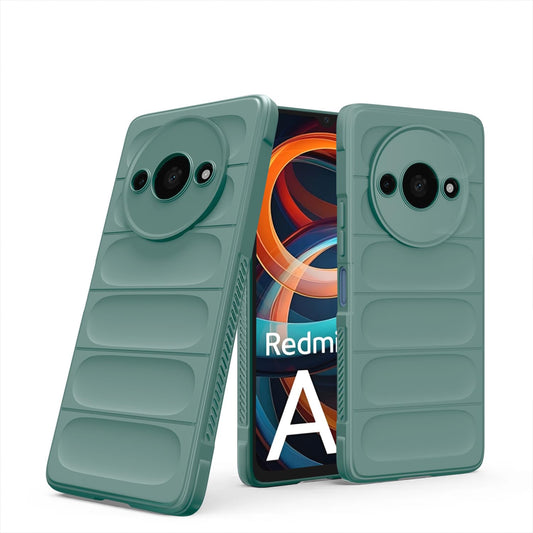 Pikkme Redmi A3 ZigZag Back Cover (Green)