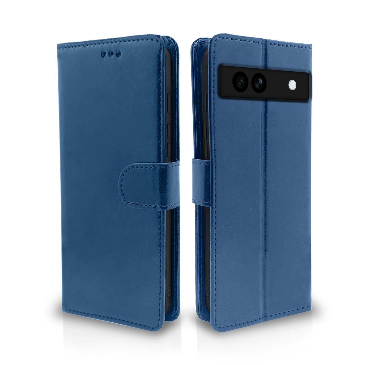 Pikkme Google Pixel 7A blue wallet flip cover