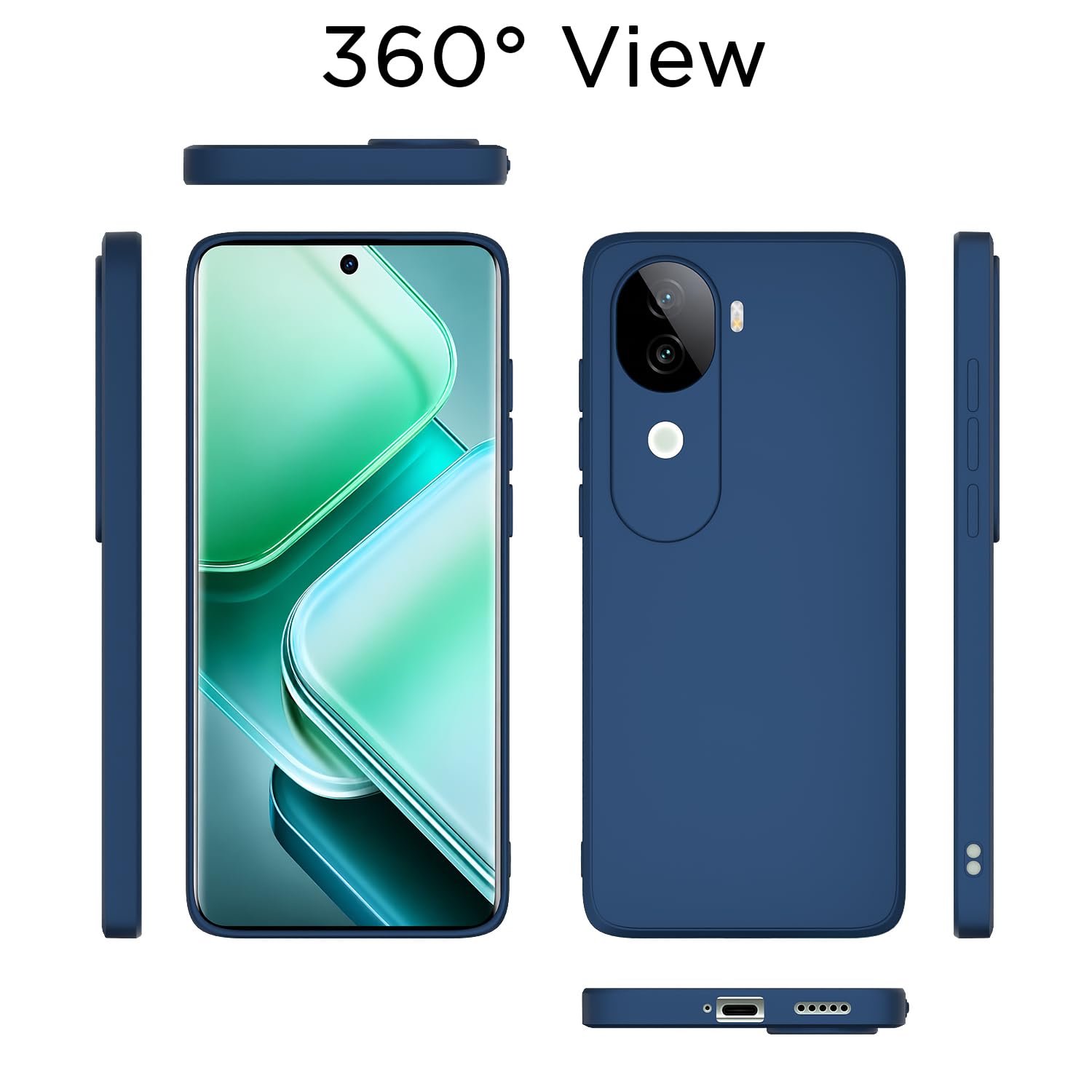 Pikkme Vivo V40e/iQOO Z9s 5G blue mobile cover – photo 4
