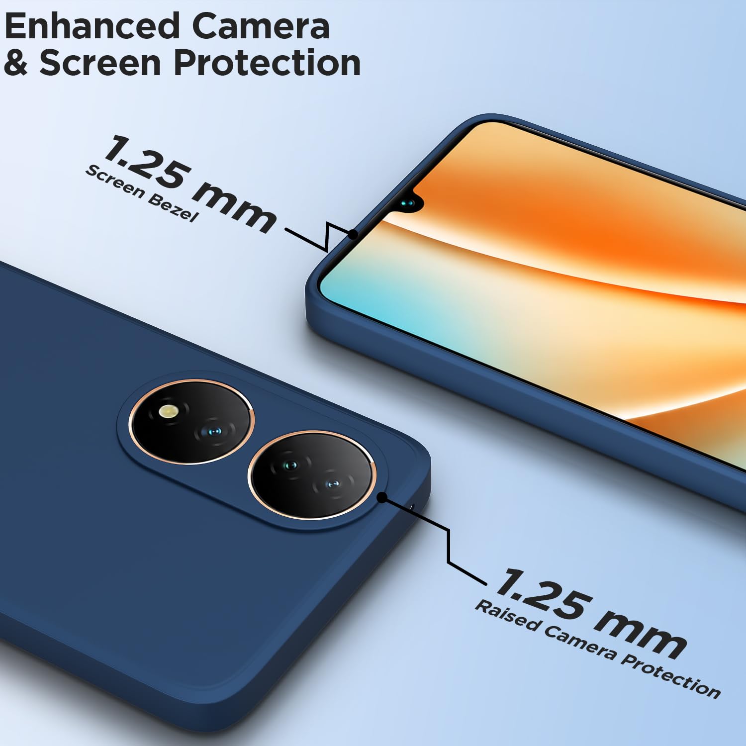 Vivo Y100 5G mobile cover in blue by Pikkme – photo 2