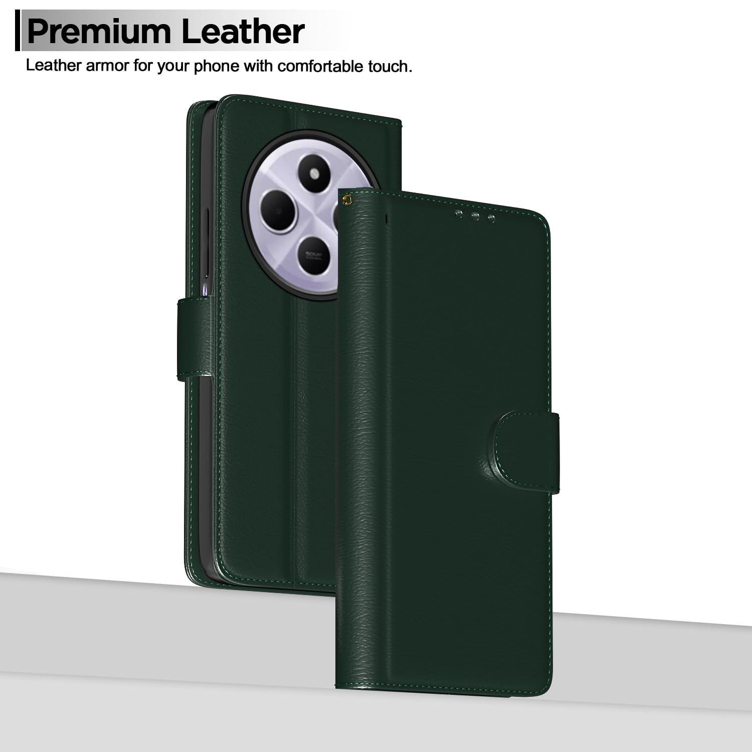 Pikkme green Wallet flip cover for Poco M7 5G – photo 2